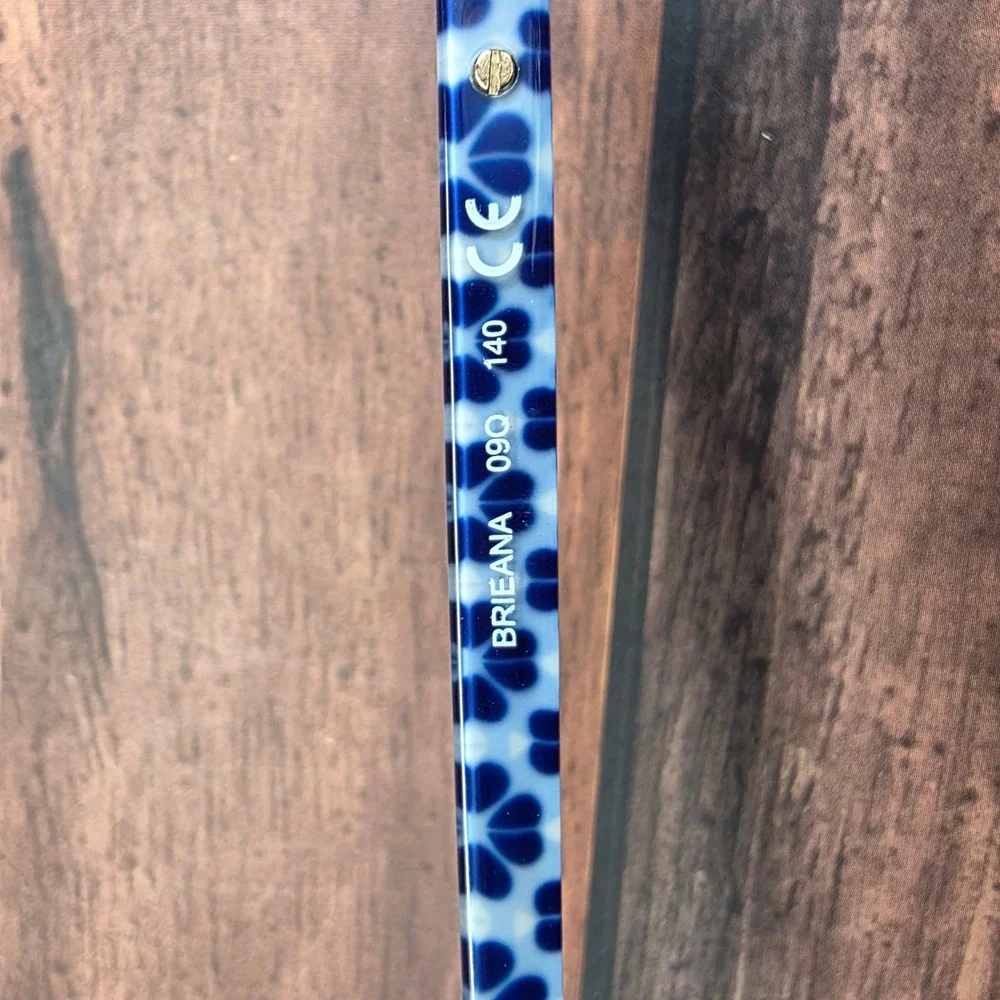 Kate Spade Brieana 09Q Brown Blue Floral Cat Eye Eyeglasses Frames 50-17-140